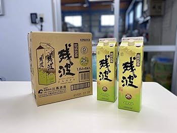 Amazon.co.jp: 泡盛 残波ホワイト1800ml紙パック6本(1ケース)25